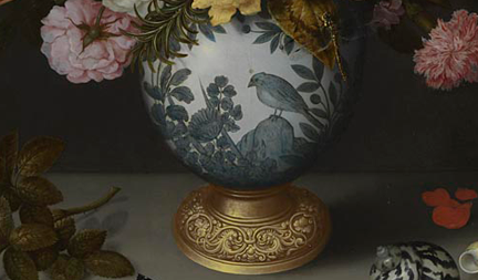 
Detail from Ambrosius Bosschaert the Elder, 'A Still Life of Flowers in a Wan-Li Vase', 1609-10