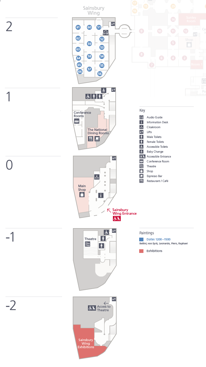 Sainsbury Wing Floorplans National Gallery, London