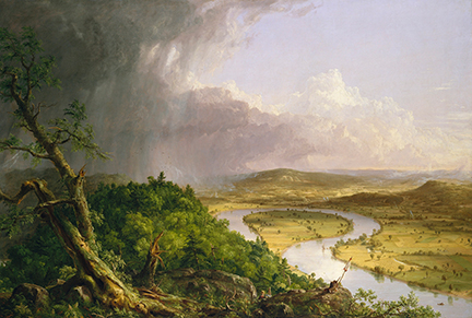 Thomas Cole, View from Mount Holyoke, Northampton, Massachusetts, after a Thunderstorm – The Oxbow, 1836 © The Metropolitan Museum of Art, New York