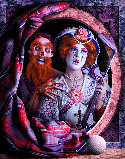 Rachel Maclean, The Queen, 2013. Commissioned and published by Edinburgh Printmakers © Rachel Maclean