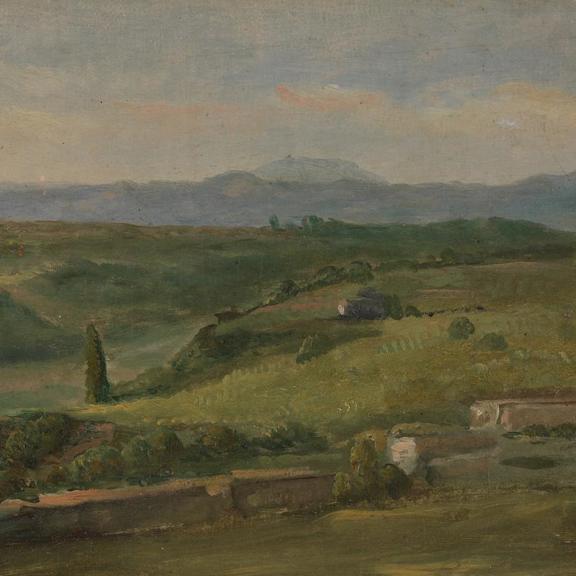 Panoramic Landscape with a Farmhouse
