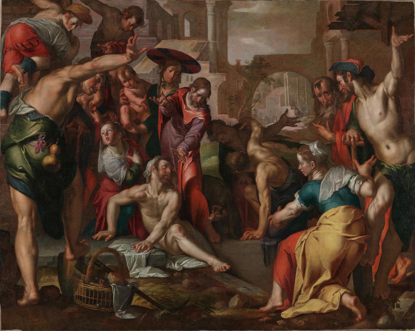 The Raising of Lazarus by Joachim Wtewael