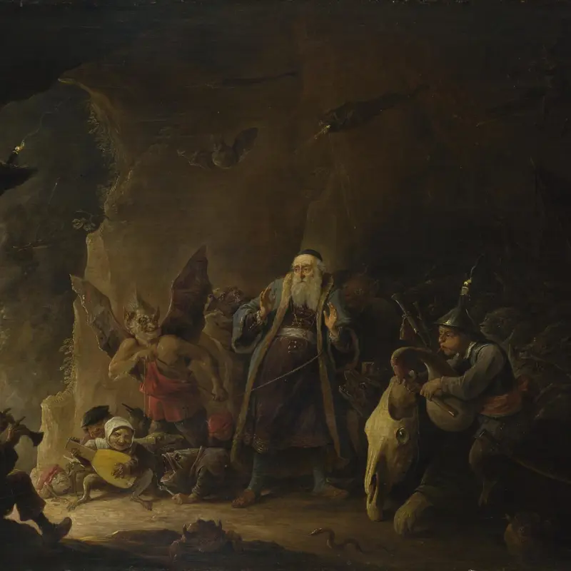 The Rich Man being led to Hell