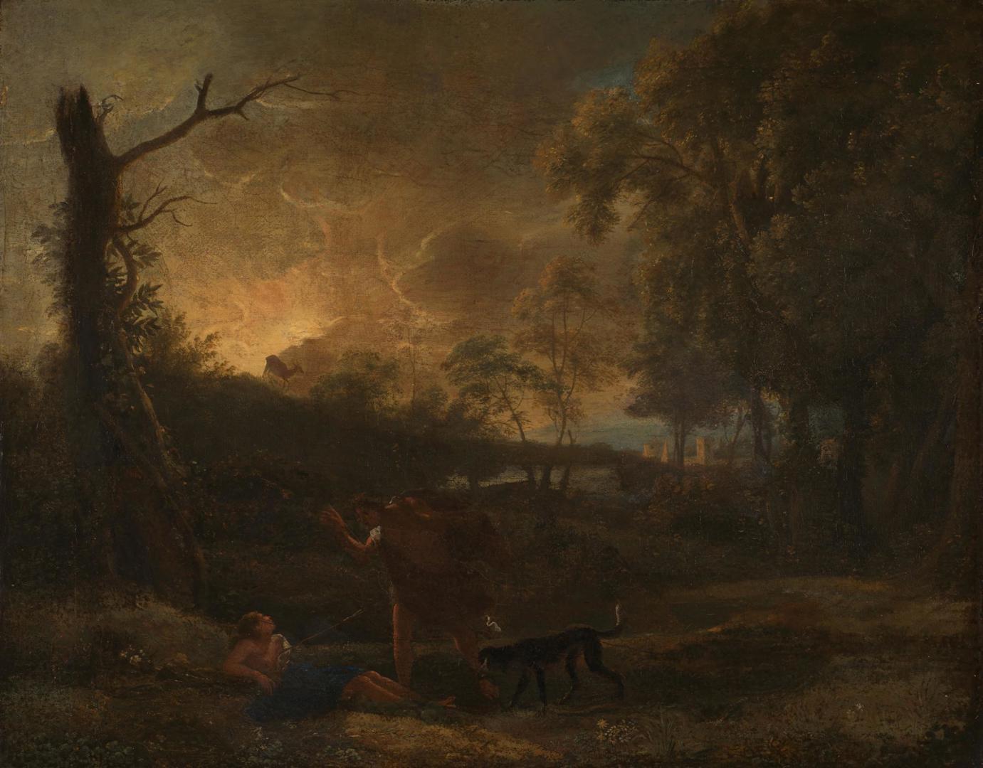 Landscape with the Death of Procris by Studio of Claude