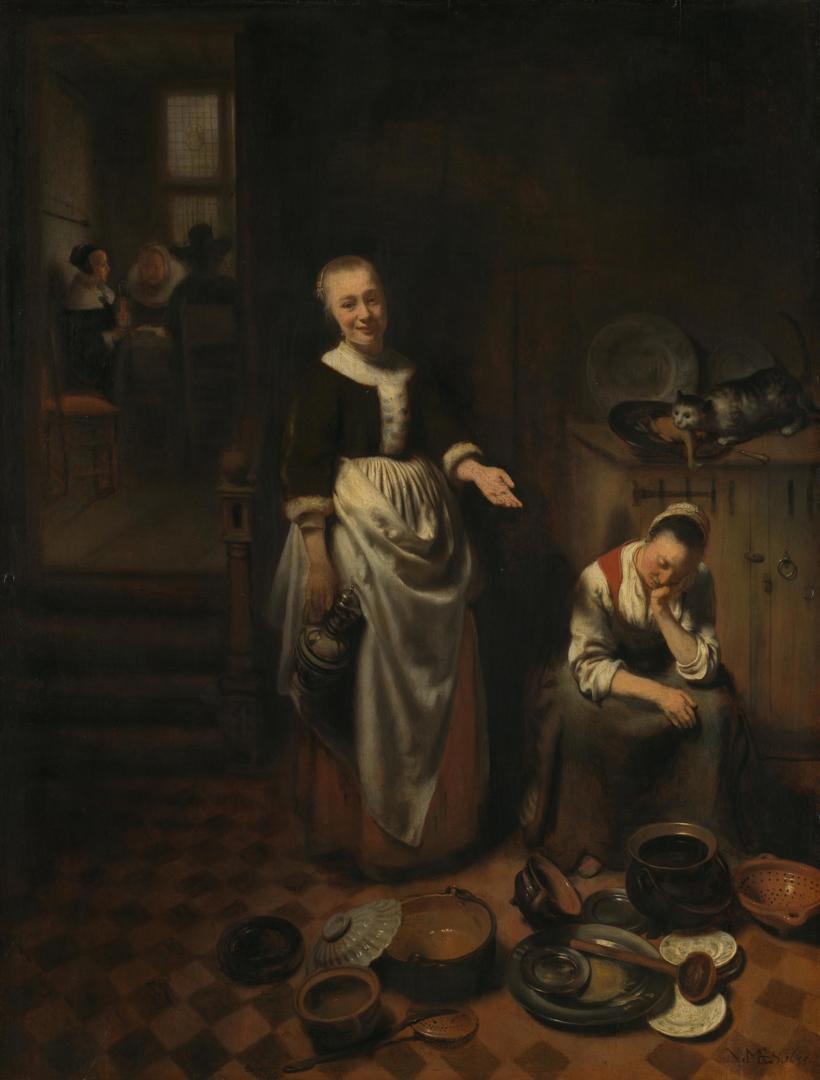 The Idle Servant by Nicolaes Maes