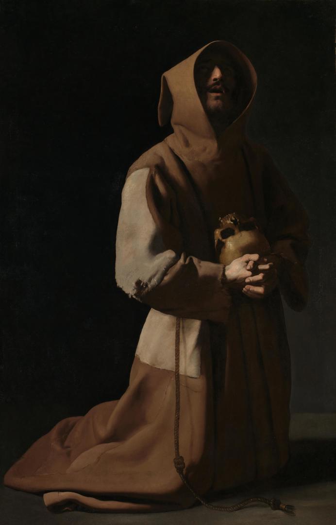 Saint Francis in Meditation by Francisco de Zurbarán