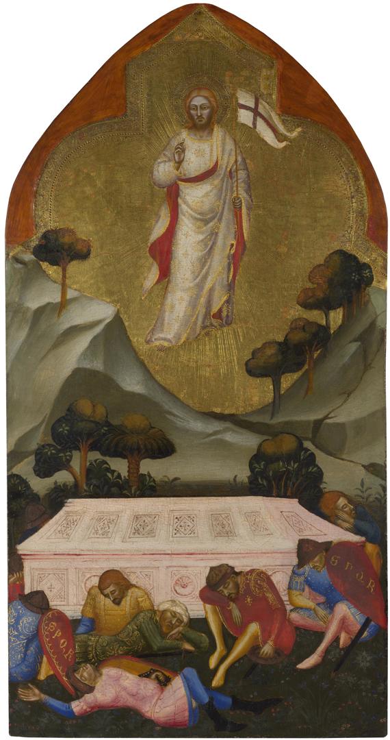 The Resurrection: Upper Tier Panel by Jacopo di Cione and workshop