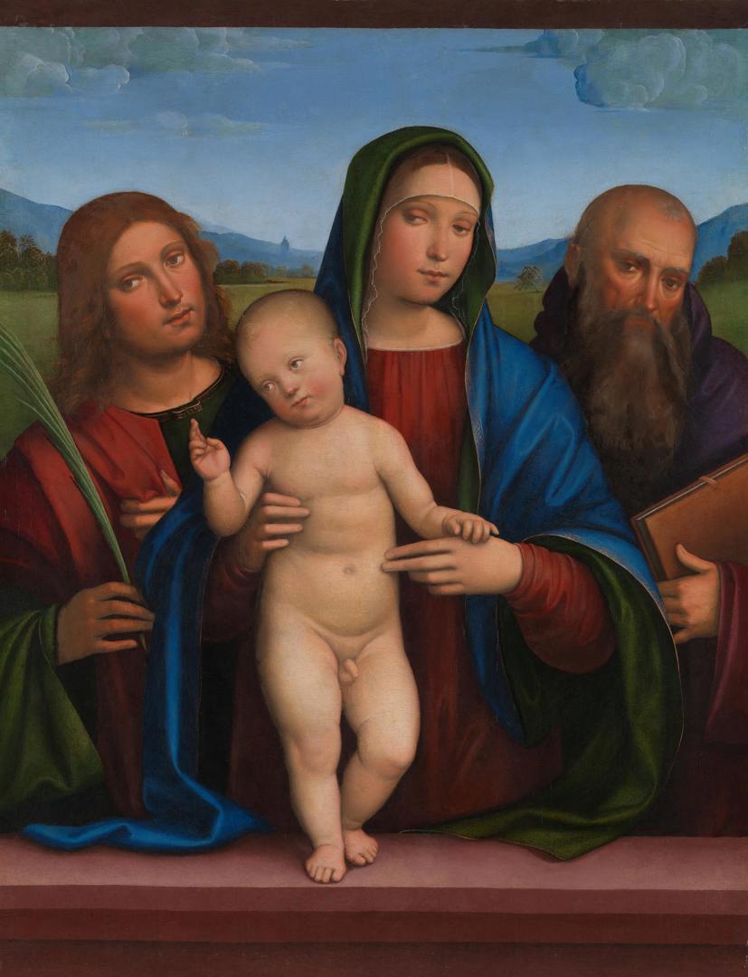 The Virgin and Child with Two Saints by Francesco Francia and workshop