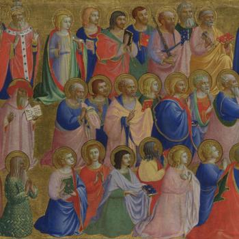 The Virgin Mary with the Apostles and Other Saints