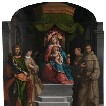 The Virgin and Child enthroned with Saints