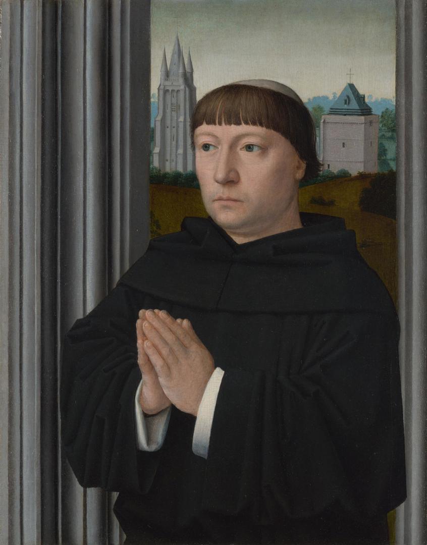 An Augustinian Friar (?) Praying by Gerard David