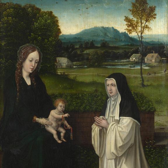 The Virgin and Child with an Augustinian Canoness