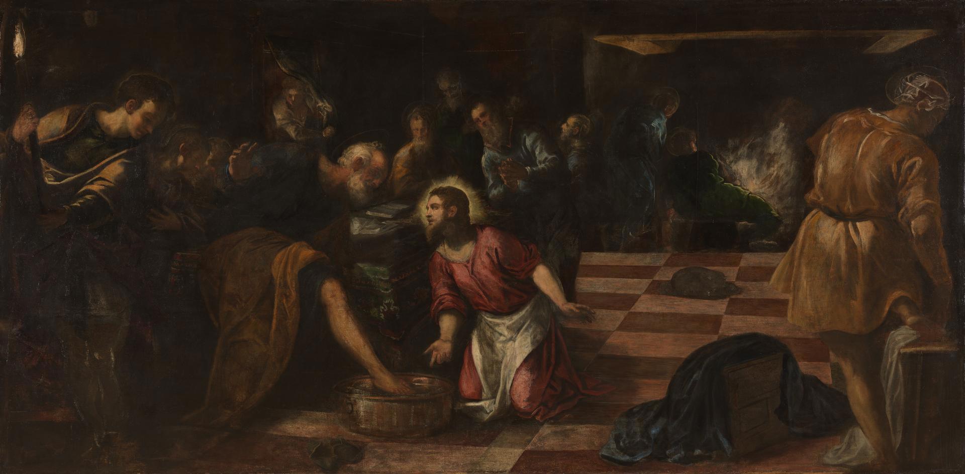 Christ washing the Feet of the Disciples by Jacopo Tintoretto