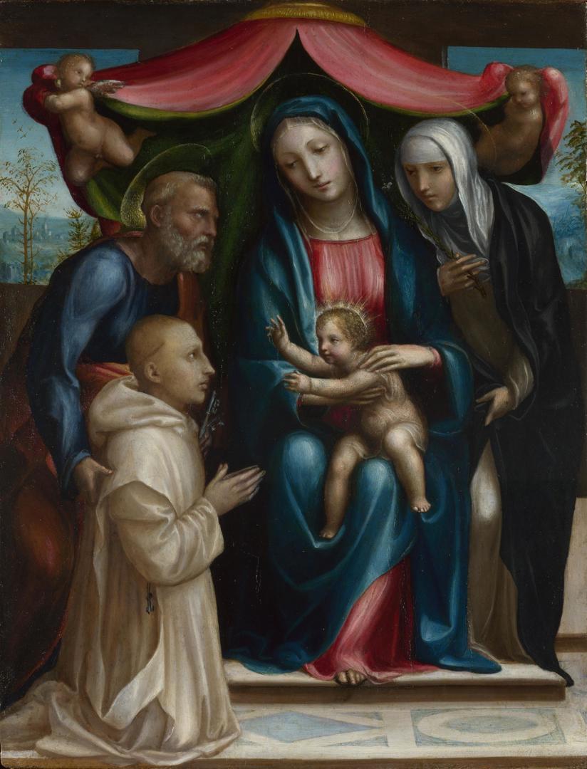The Madonna and Child with Saints and a Donor by Sodoma