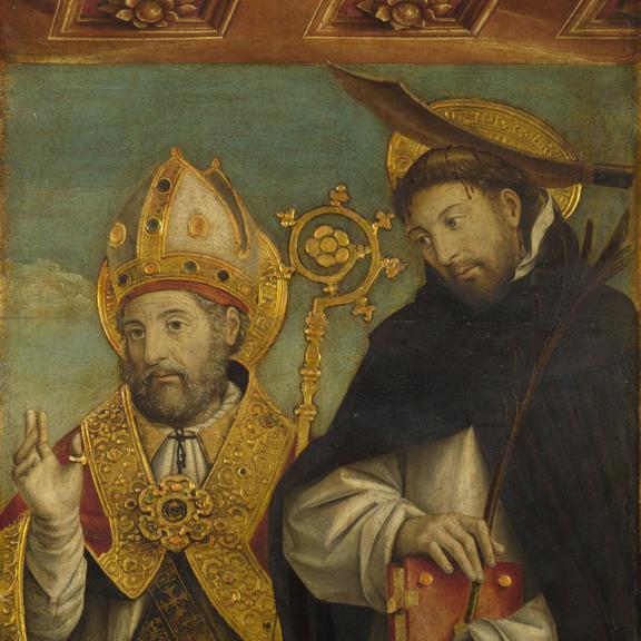 Saint Peter Martyr and a Bishop Saint (Saint Evasio?)