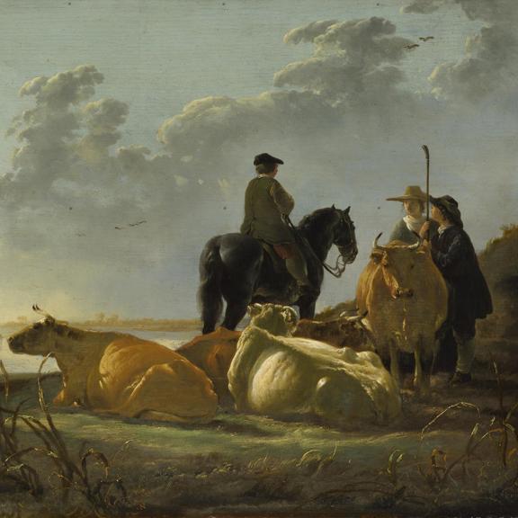 Peasants and Cattle by the River Merwede