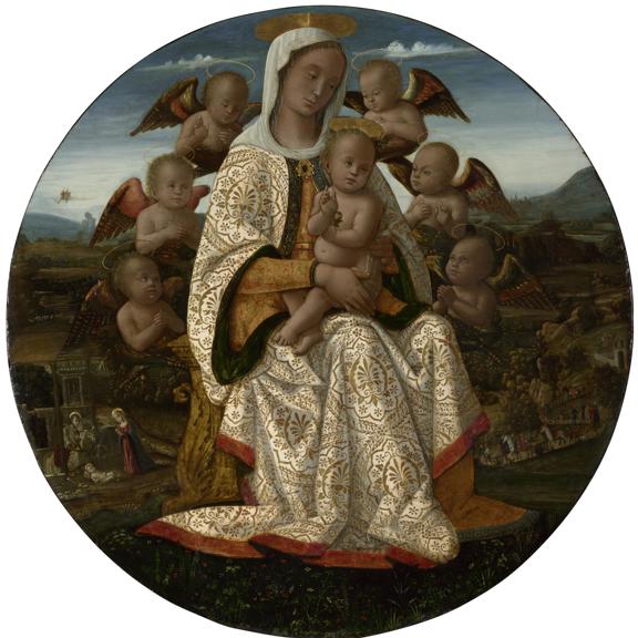 The Virgin and Child with Cherubim