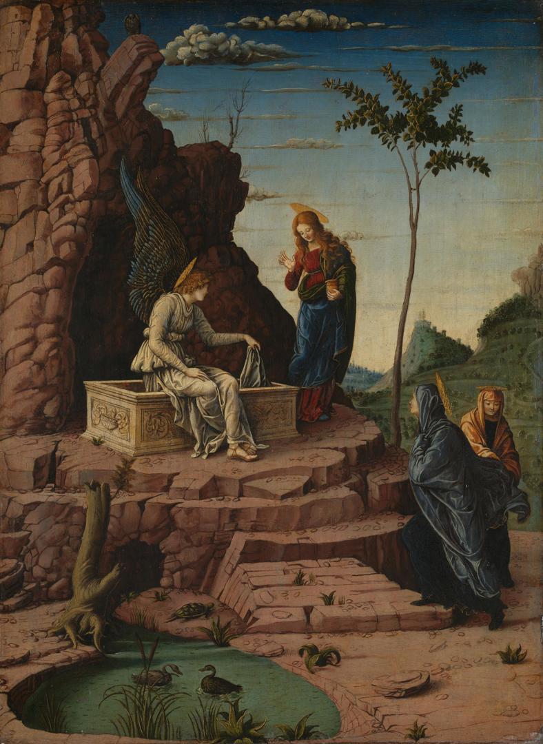 The Maries at the Sepulchre by Imitator of Andrea Mantegna