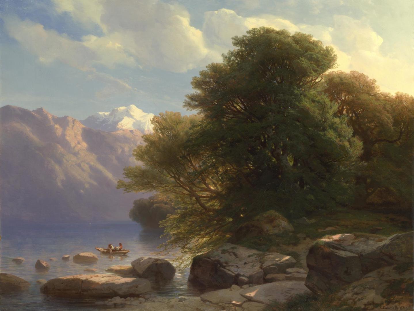 The Lake of Thun by Alexandre Calame