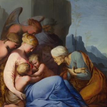 The Holy Family with Saints and Angels