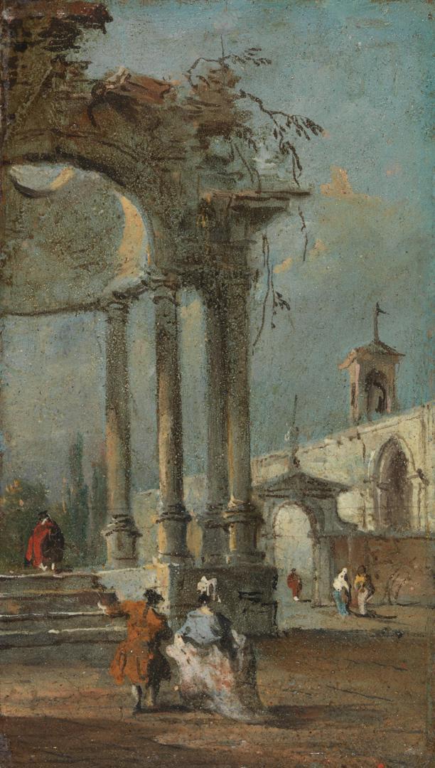 Caprice View with Ruins by Francesco Guardi