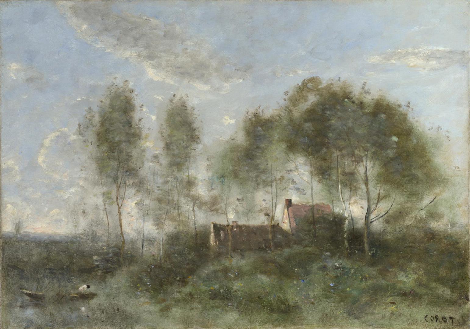 Souvenir of a Journey to Coubron by Jean-Baptiste-Camille Corot