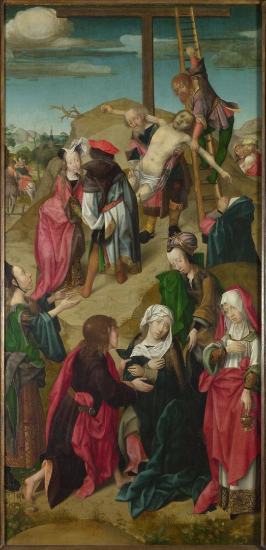 The Deposition: Right Hand Panel by Master of Delft
