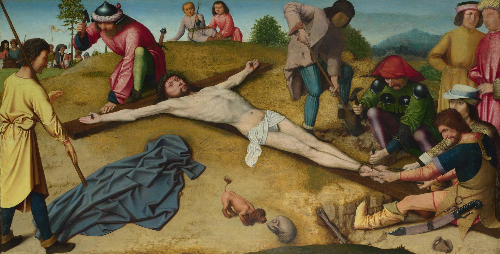 Christ Nailed to the Cross by Gerard David
