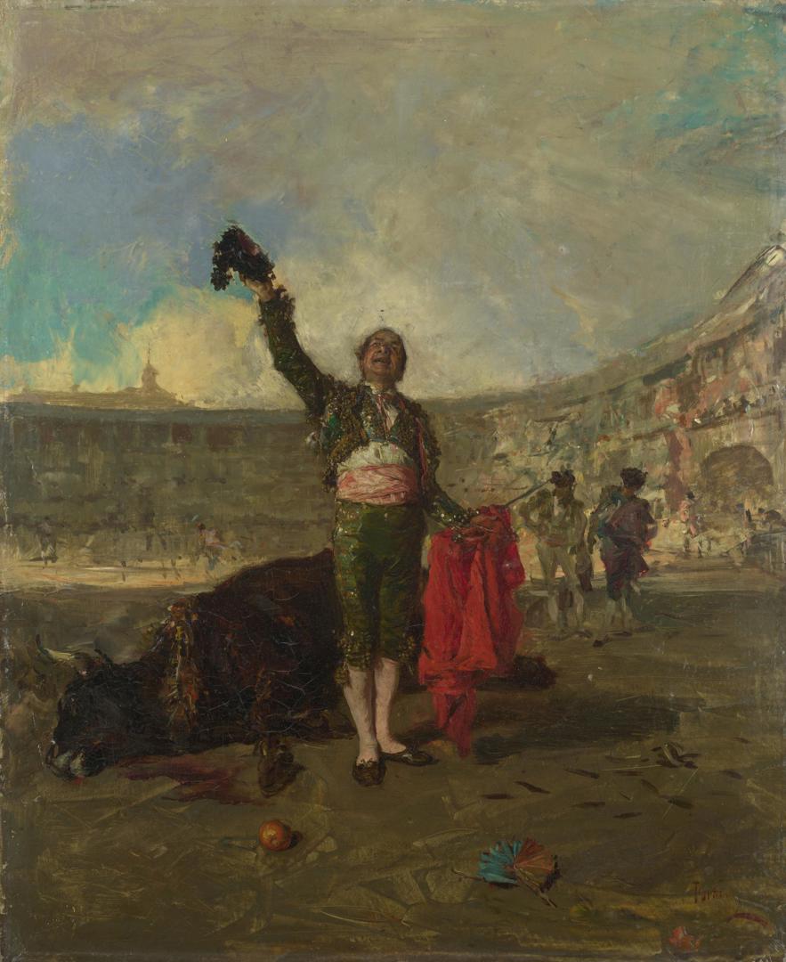 The Bullfighter's Salute by Mariano Fortuny