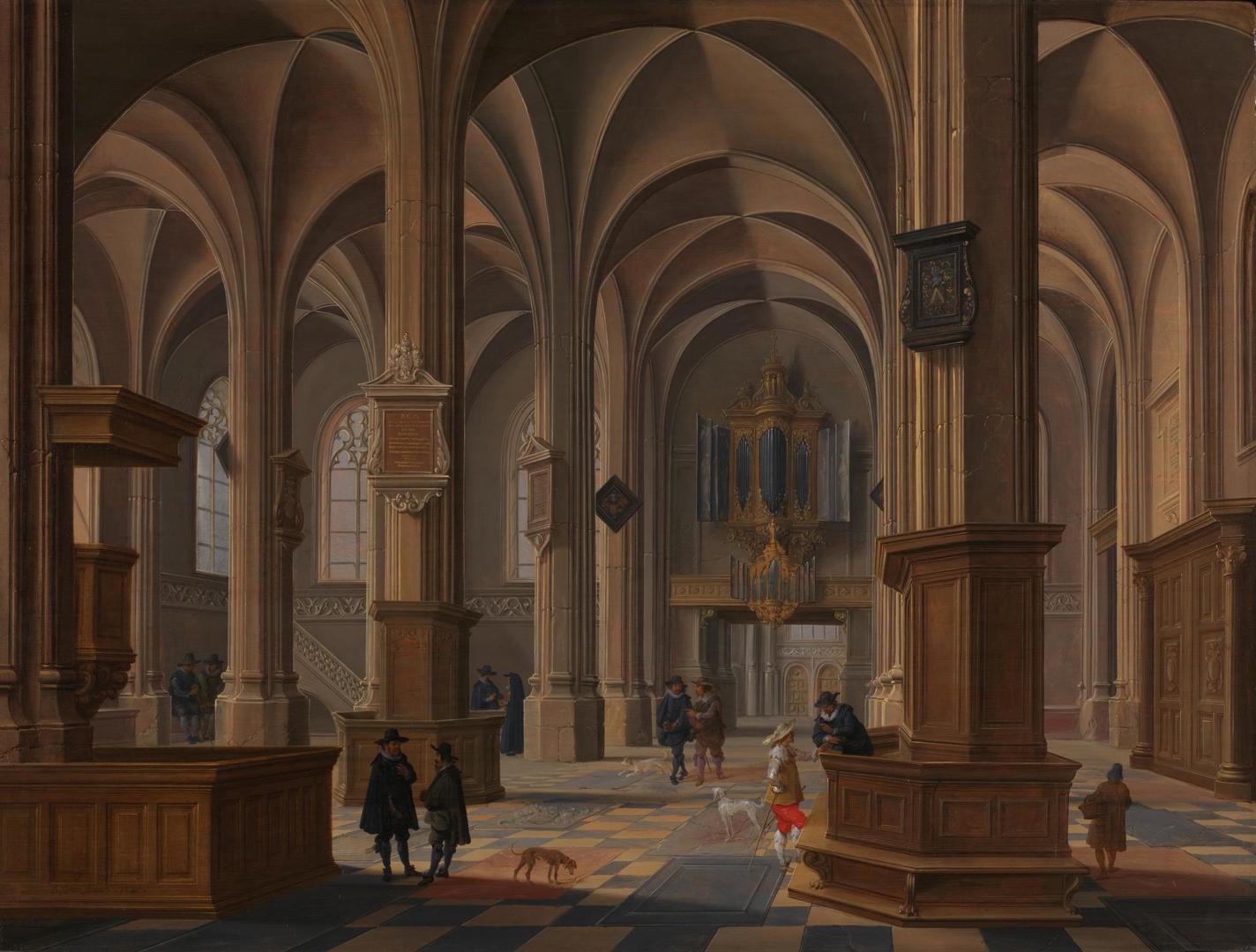 Interior of St Cunerakerk, Rhenen by Bartholomeus van Bassen