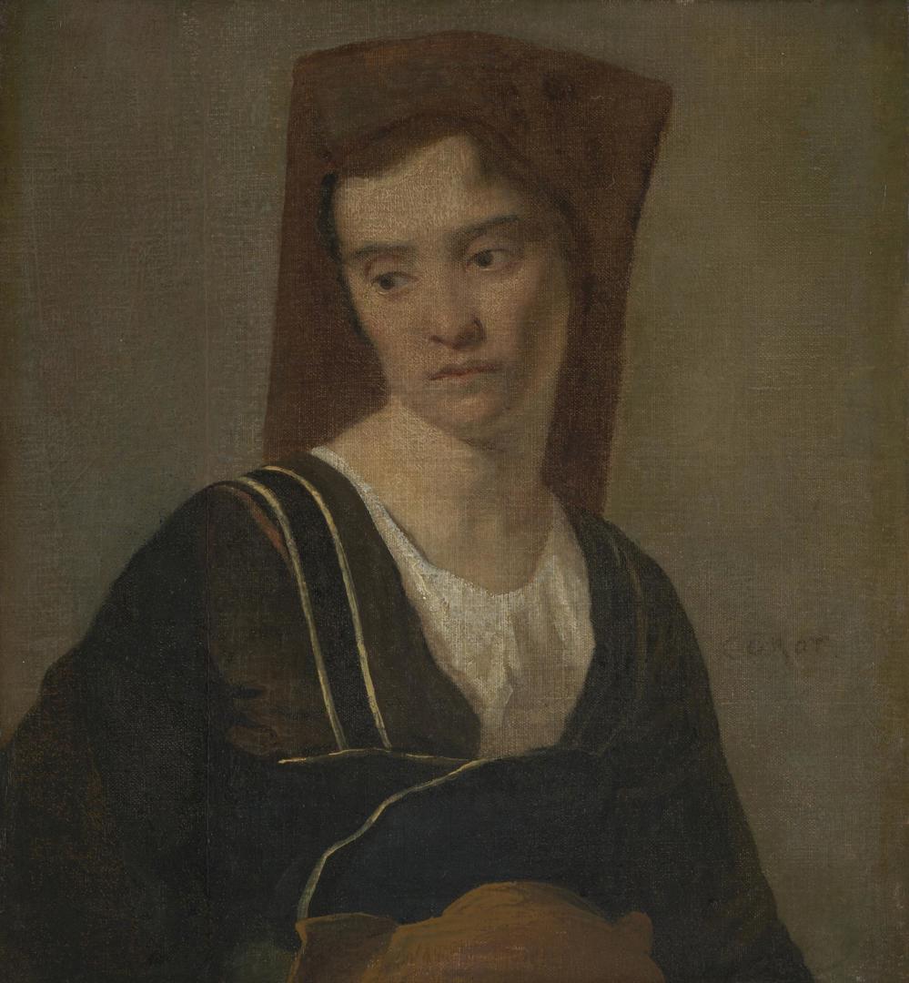 A Peasant Woman by Imitator of Jean-Baptiste-Camille Corot