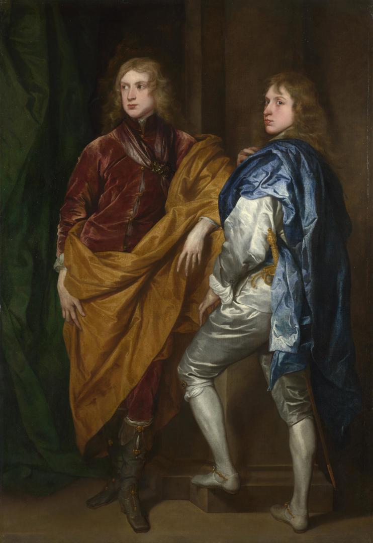 Portraits of Two Young Englishmen by Style of Anthony van Dyck