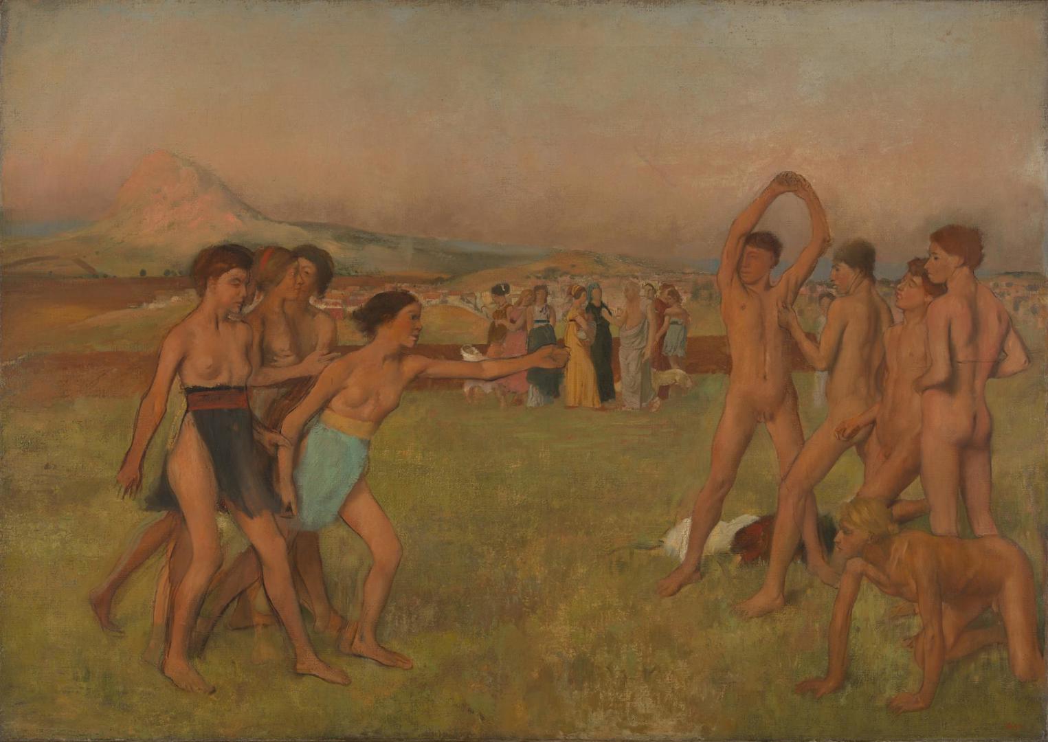 Young Spartans Exercising by Hilaire-Germain-Edgar Degas