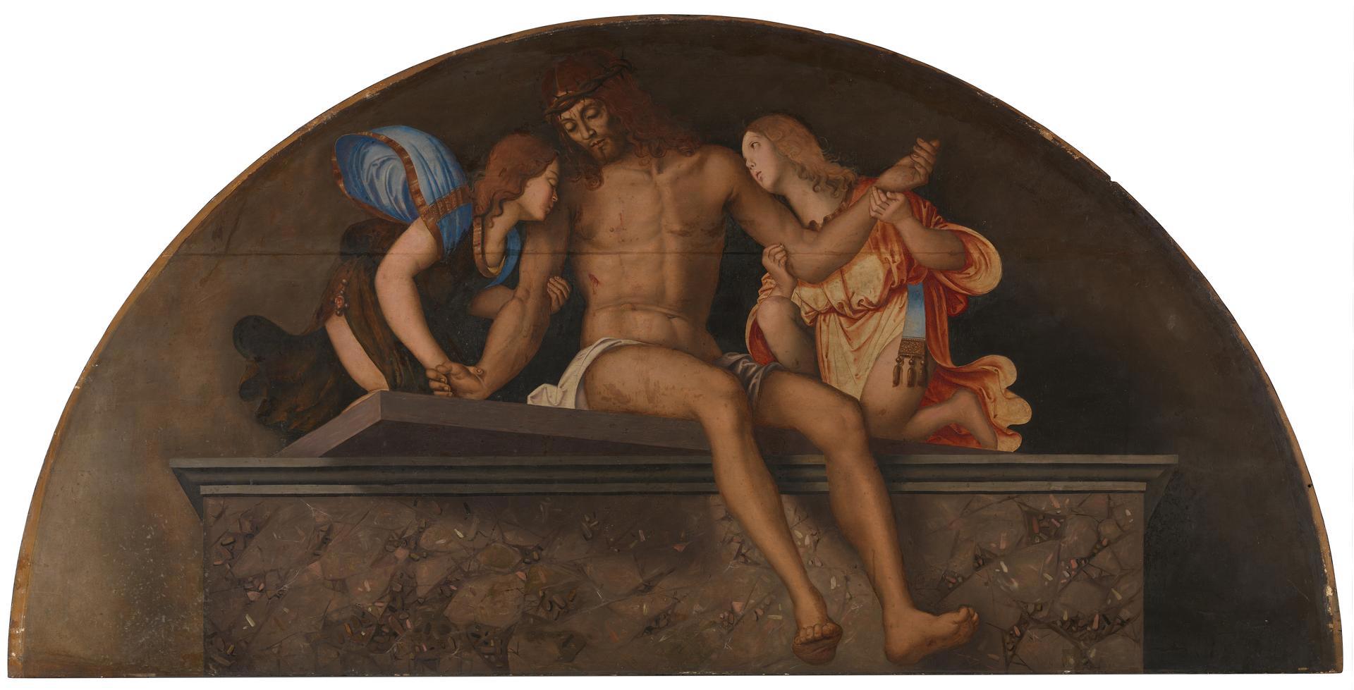 The Dead Christ with Angels by Francesco Zaganelli