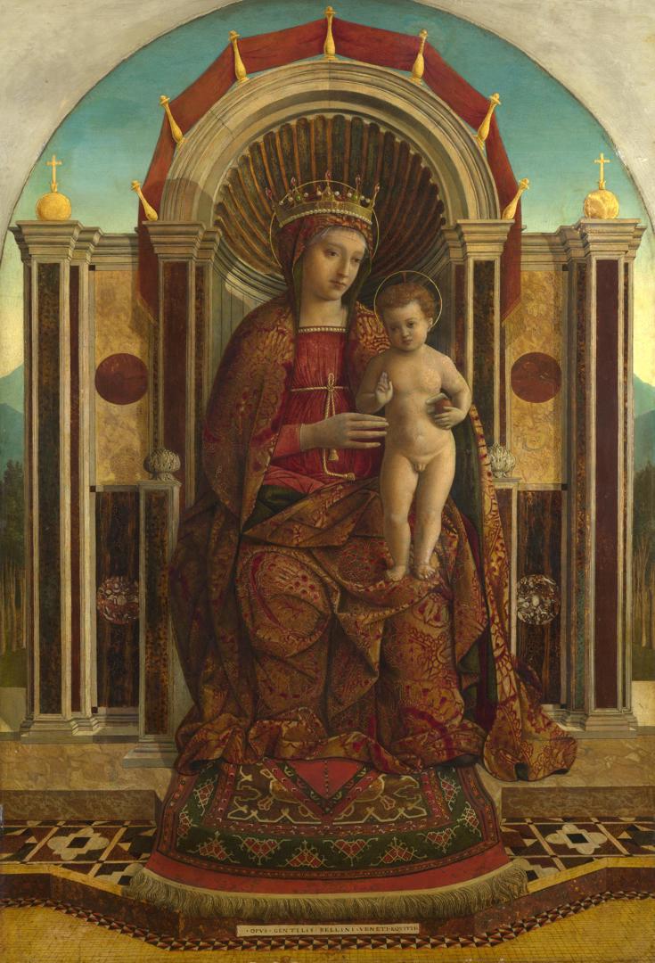 The Virgin and Child Enthroned by Gentile Bellini