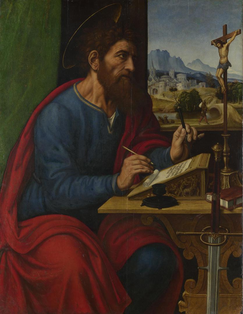 Saint Paul Writing by Pier Francesco Sacchi