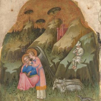 Saint Joachim and the Angel; The Birth of the Virgin