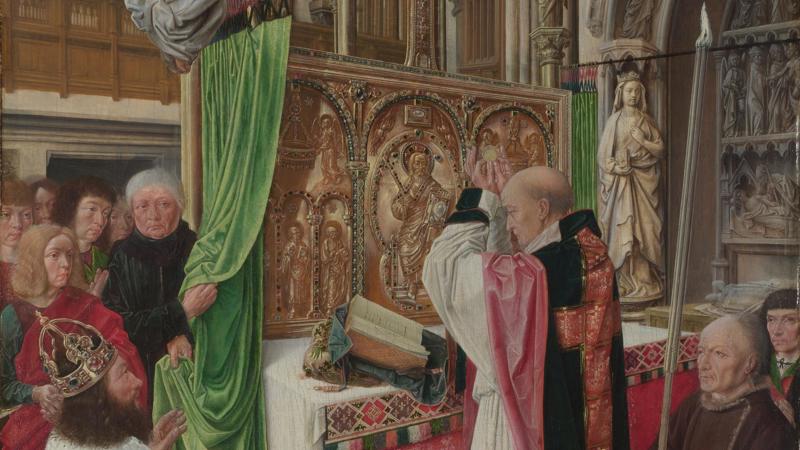 Master of Saint Giles, 'The Mass of Saint Giles', about 1500