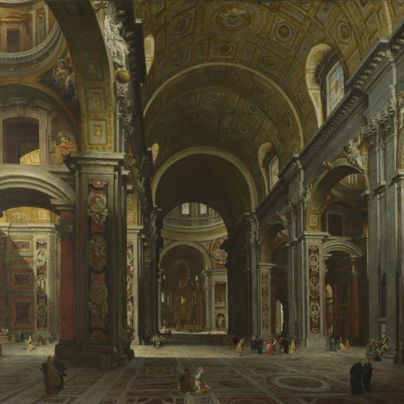 Rome: The Interior of St Peter's