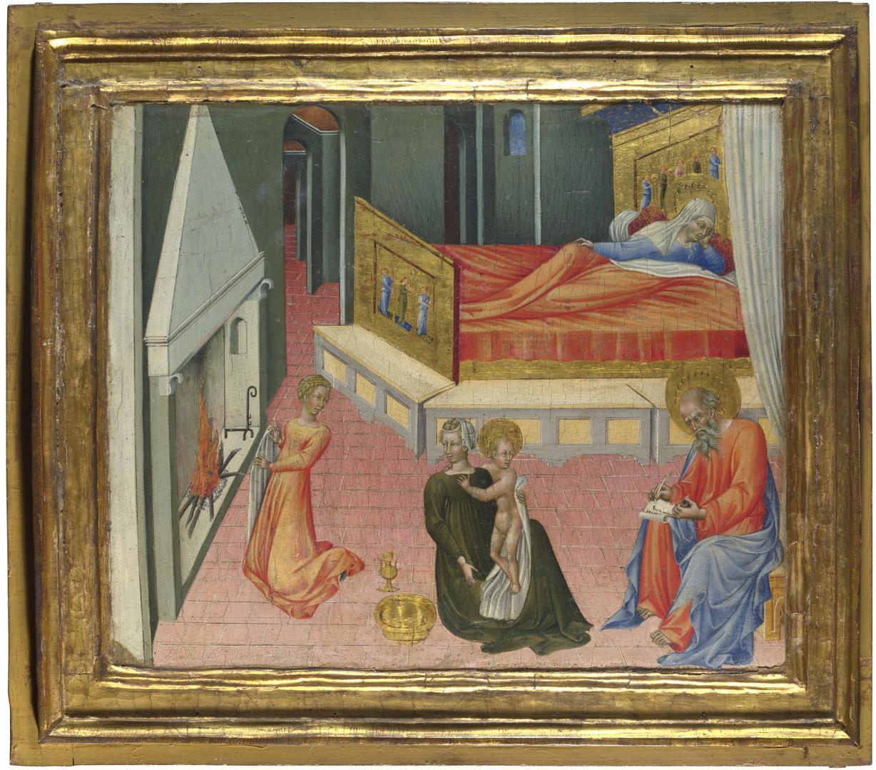 The Birth of Saint John the Baptist: Predella Panel by Giovanni di Paolo