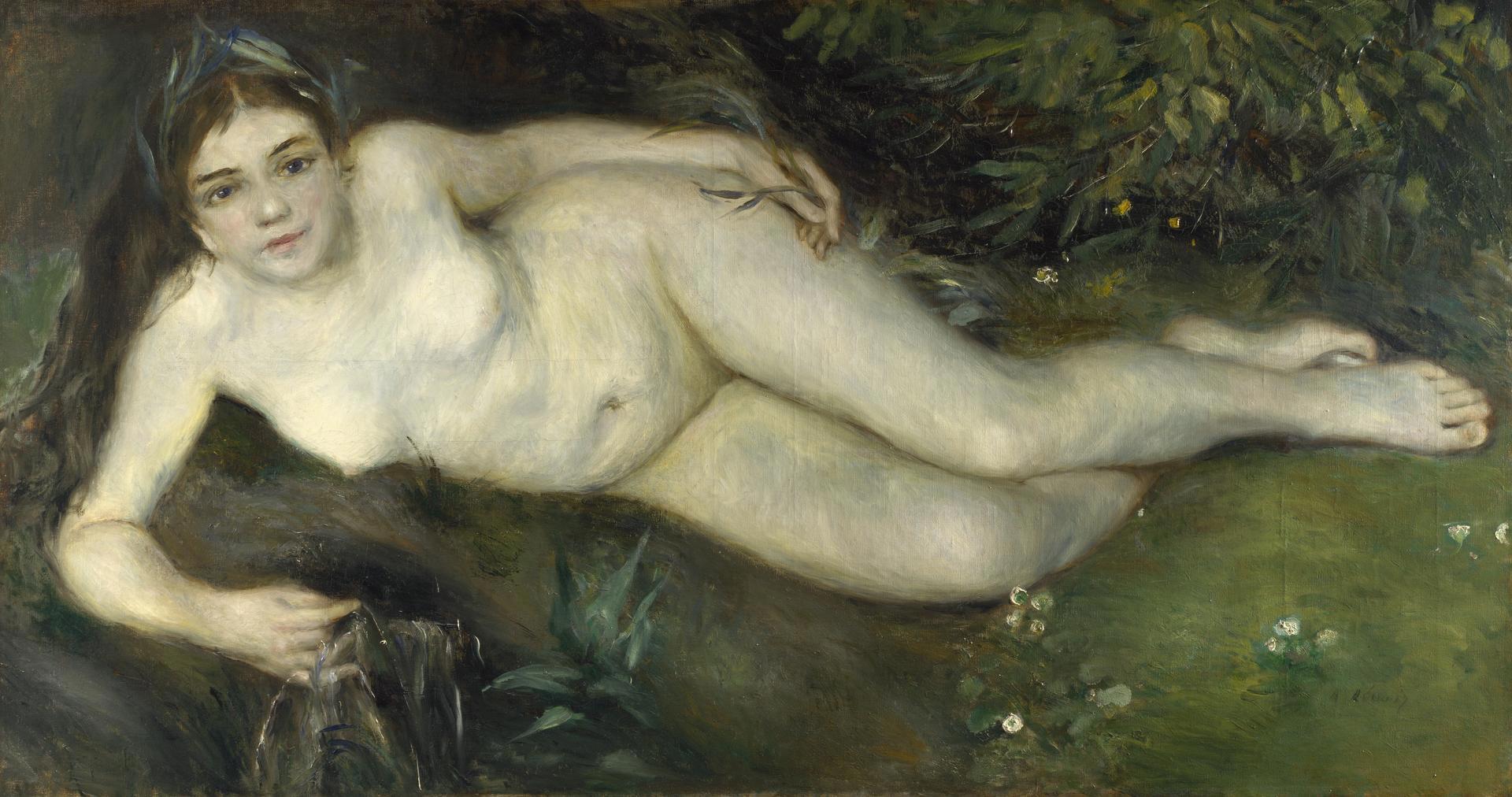 A Nymph by a Stream by Pierre-Auguste Renoir