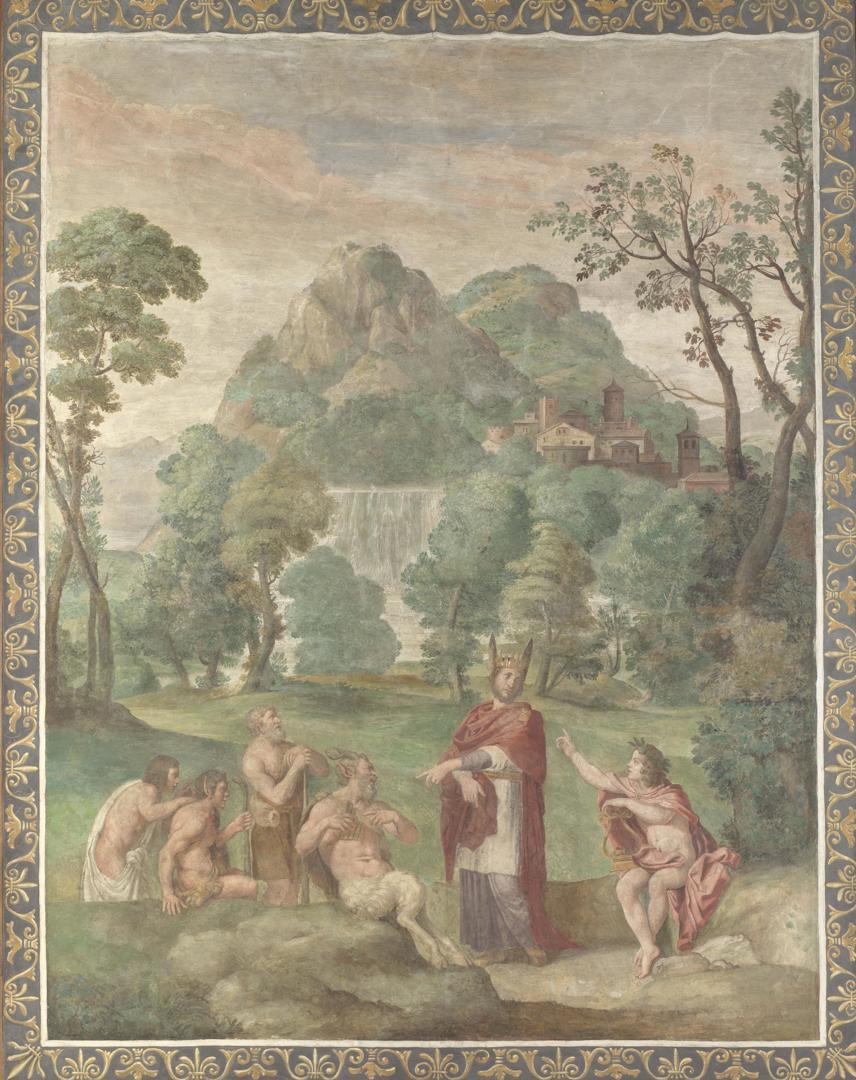 The Judgement of Midas by Domenichino and assistants