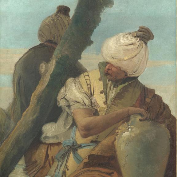 Two Men seated under a Tree