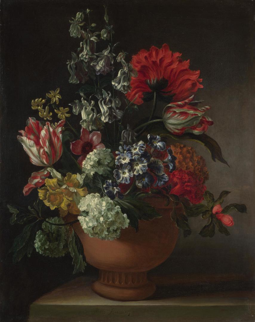A Bowl of Flowers by Marie Blancour