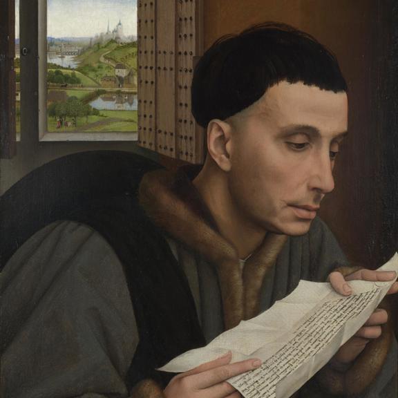 A Man Reading (Saint Ivo?)