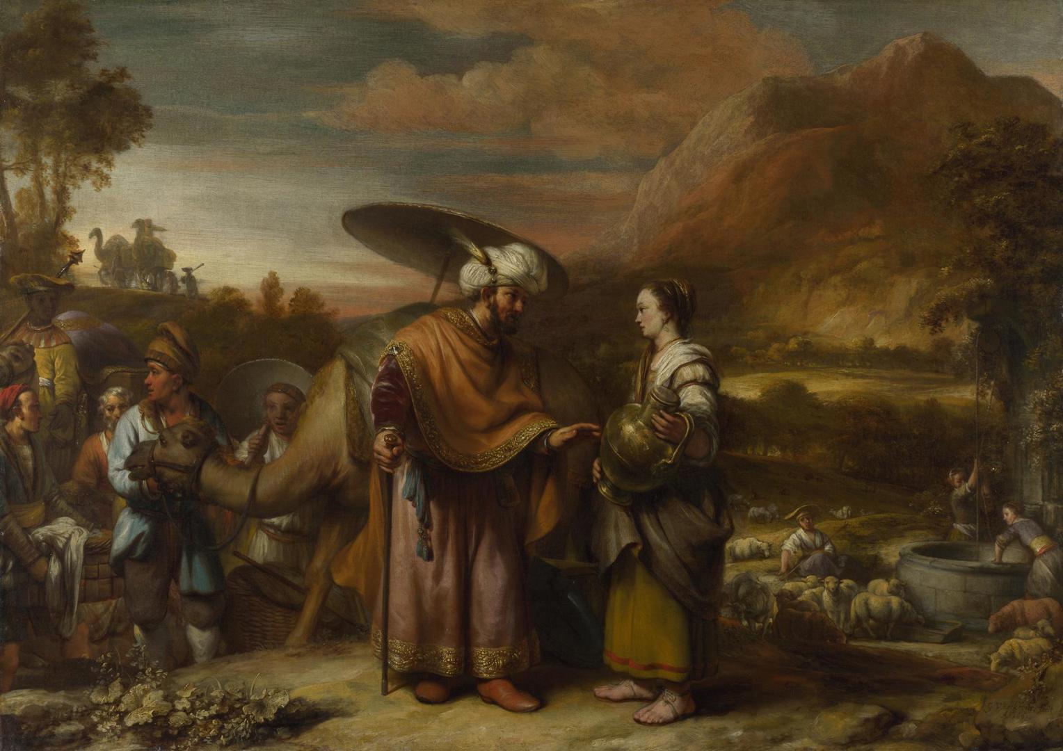 Rebekah and Eliezer at the Well by Gerbrand van den Eeckhout