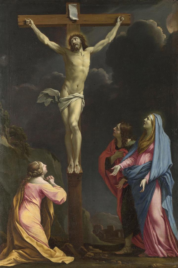 Christ on the Cross with the Virgin and Saints by Eustache Le Sueur