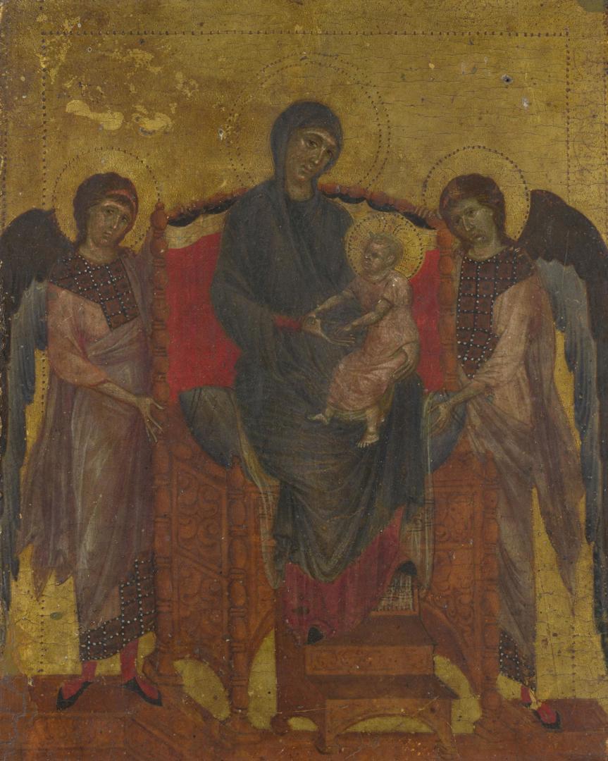 The Virgin and Child with Two Angels by Cimabue
