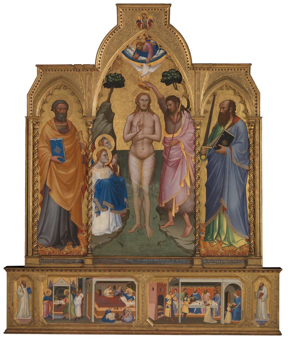 Baptism Altarpiece by Niccolò di Pietro Gerini