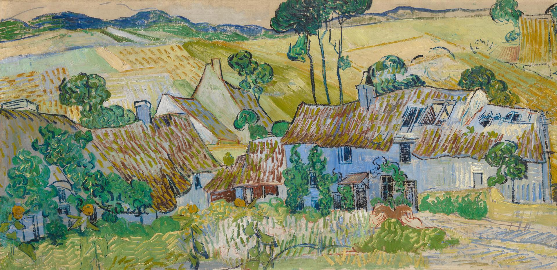 Farms near Auvers by Vincent van Gogh
